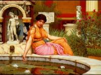 Godward, John William - A Lily Pond